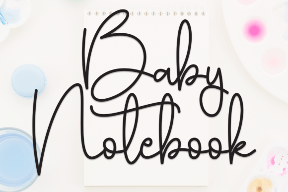Baby Notebook: Elevating Modern Design with Elegant Typography