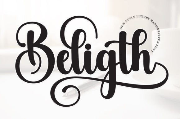 Beligth: A Handwritten Font for Joyful Design