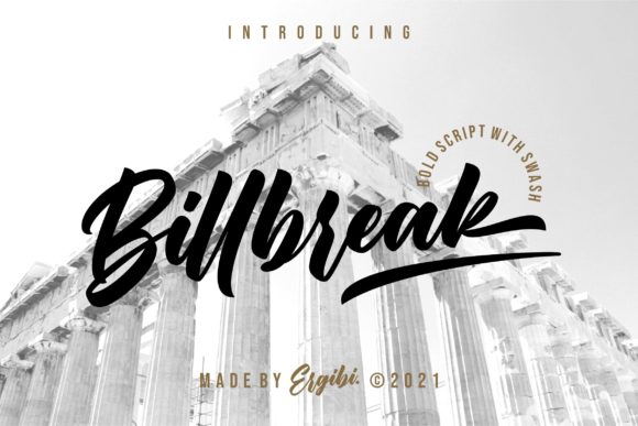 Billbreak: A Bold Handwritten Font for Impactful Design