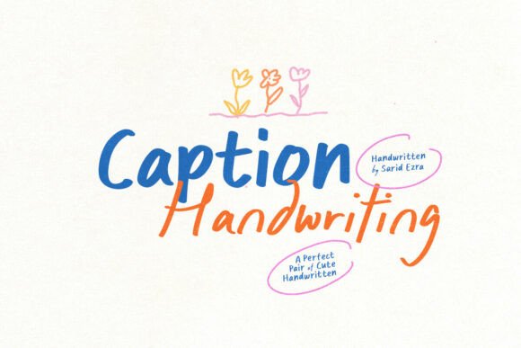 Caption Handwriting: A Font Duo for Authentic Branding
