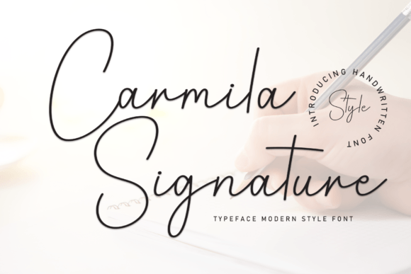 Carmila Signature: Elevate Your Design with Authentic Handwritten Elegance