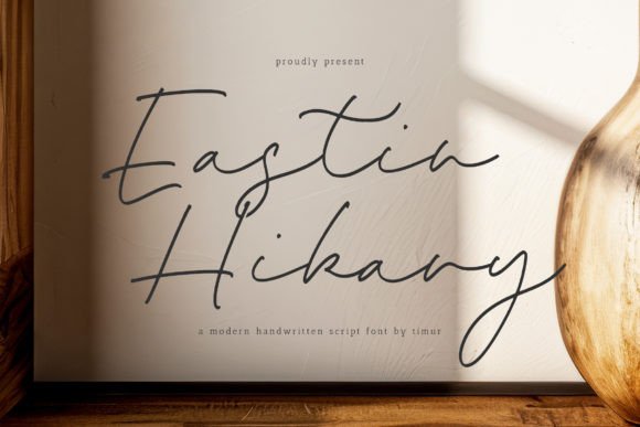 Eastin Hikary: A Modern Handwritten Script Font