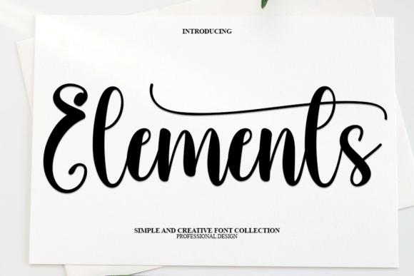 Elements: The Handwritten Font for Authentic Design