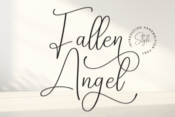 Fallen Angel Font: Elevate Your Design with Modern Calligraphy