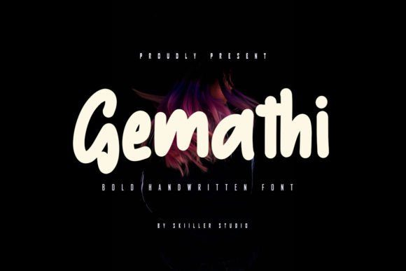 Gemathi: Bold Handwritten Font for Expressive Design