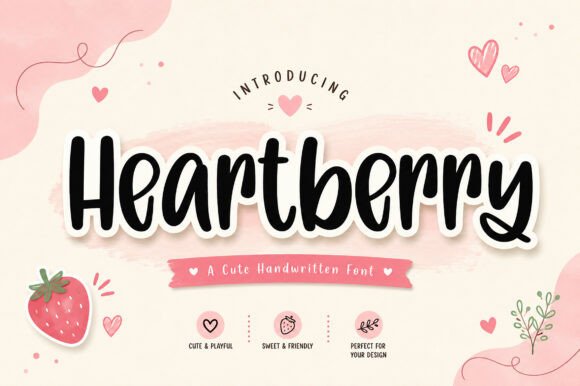 Heartberry: A Handwritten Font for Authentic Design