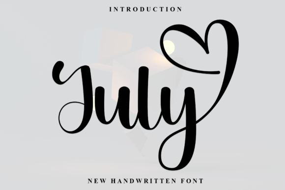 July: A Handwritten Font for Modern Design Elegance