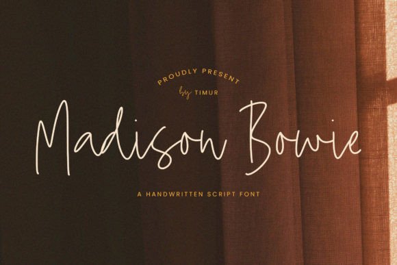 Madison Bowie: Elevate Your Design with Elegant Script