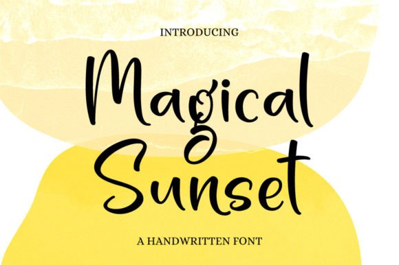Magical Sunset: Elevate Your Designs with a Handwritten Font