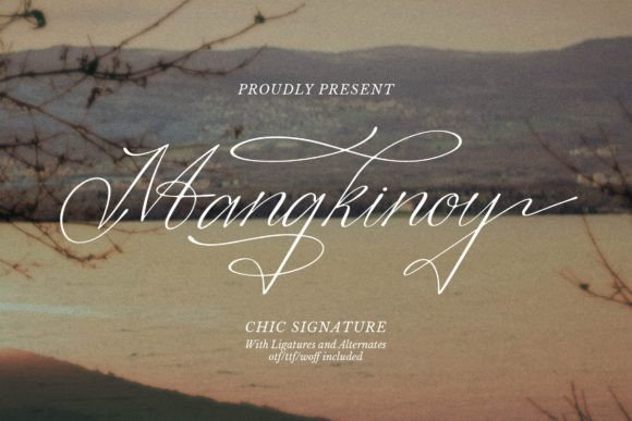 Mangkinoy: A Script Font for Elegant Visual Design