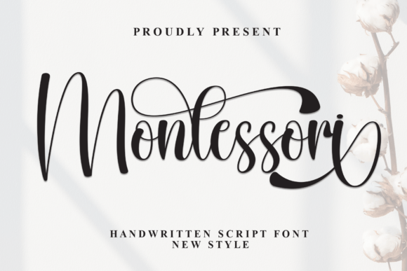 Montessori: A Stylish Script Font for Modern Design