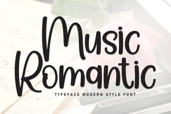 Romantic Music Font: A Sweet Handwritten Style for Designers