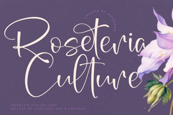 Roseteria Culture: The Handwritten Font Elevating Modern Design