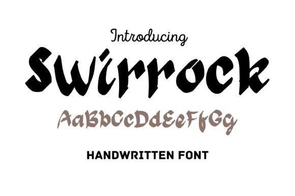 Swirrock: A Handwritten Font for Dynamic Branding