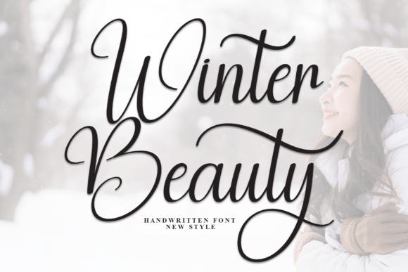 Winter Beauty: A Handwritten Font for Elegant Design